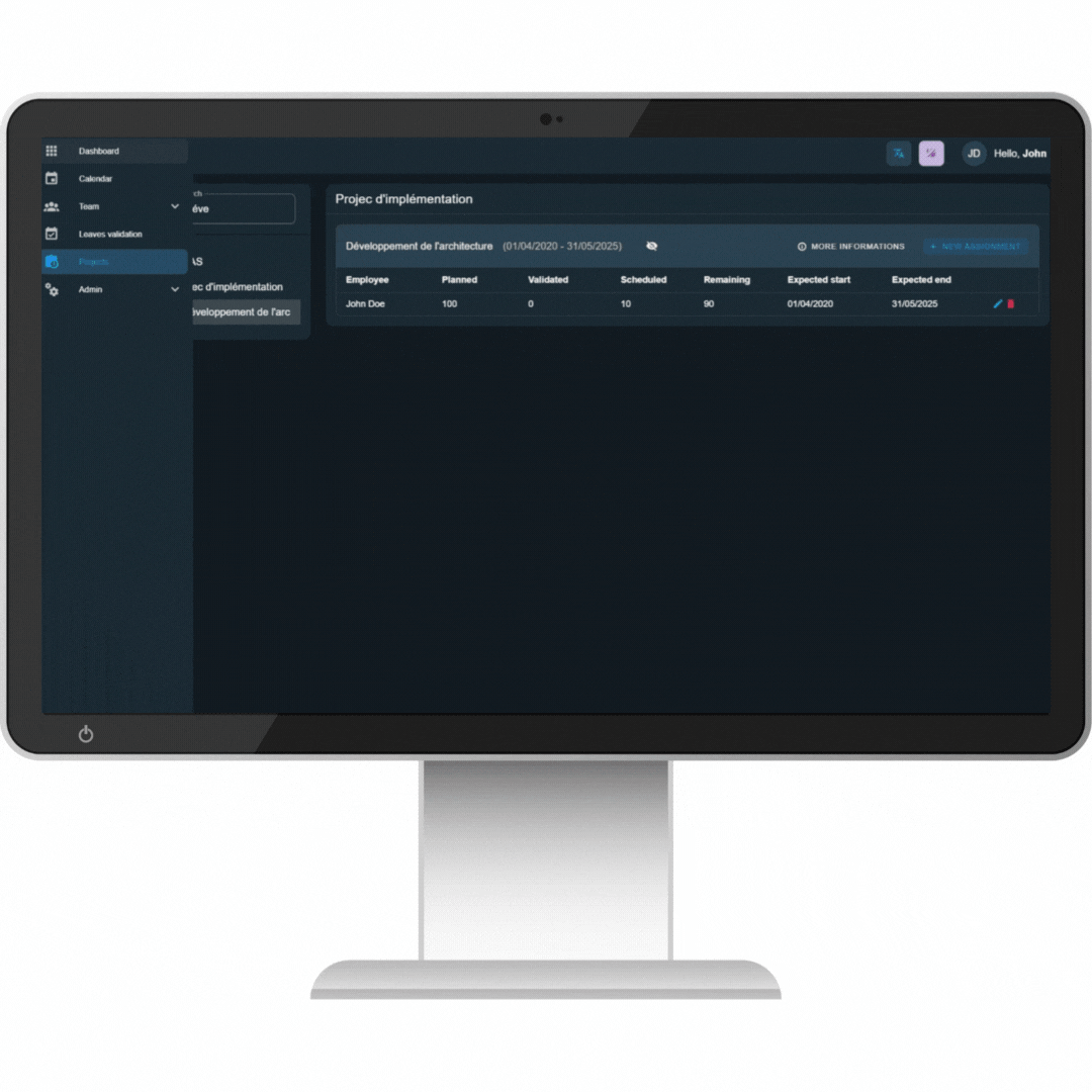 Time tracking - SAP application development