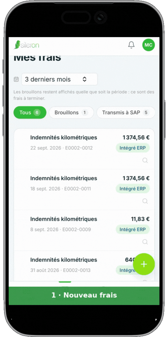 Mockup Easy2Spend - solution de gestion des notes de frais